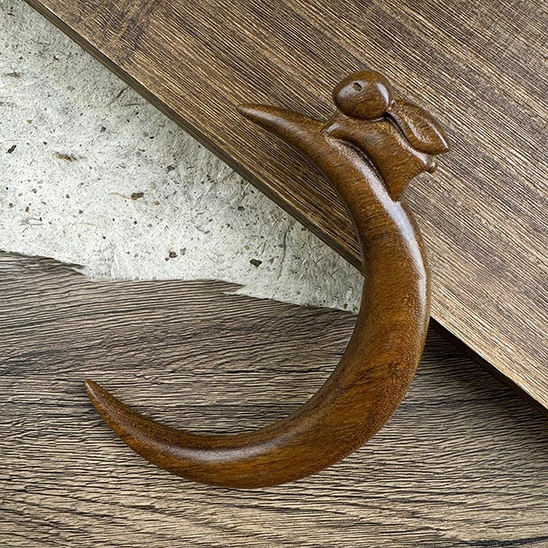 Chińskie sandałowe patyczki do włosów widelce styl retro ręcznie rzeźbione spinki do włosów kwiat zwierzę wzory styl pałeczek kobiety