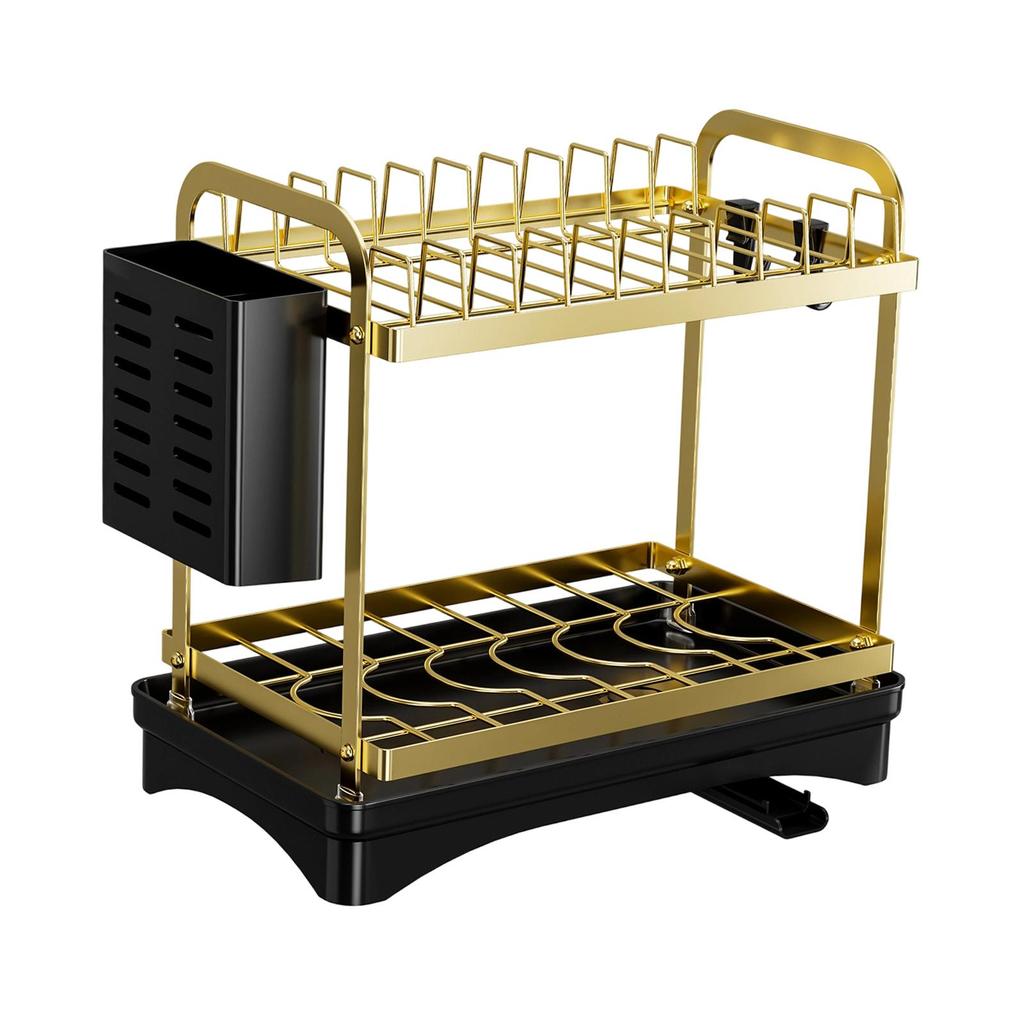 Dish Drying Rack Solid Utensil Holder Dish Drainer for Plates Cups Home Decor Sturdy