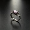 Korean Silver Square Diamond Ring for Women, Index Finger Ring, Fashionable, Unique, Minimalist Style, High-End, New Trendy Ring