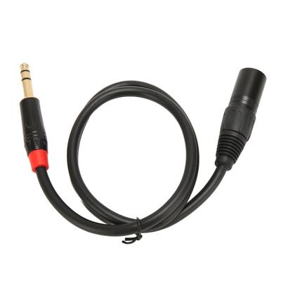 14 Inch To XLR Male Cable 0.75m Length 6.35mm Plug To XLR Male O Cord for Microphone Mixing
