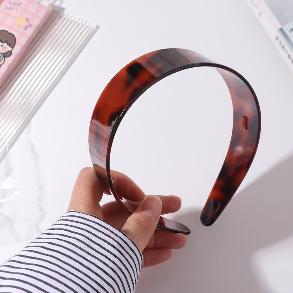 Headdress Retro Hairband Acetic Acid Korean Style Hair Hoop Trendy Leopard Headband  Ladies