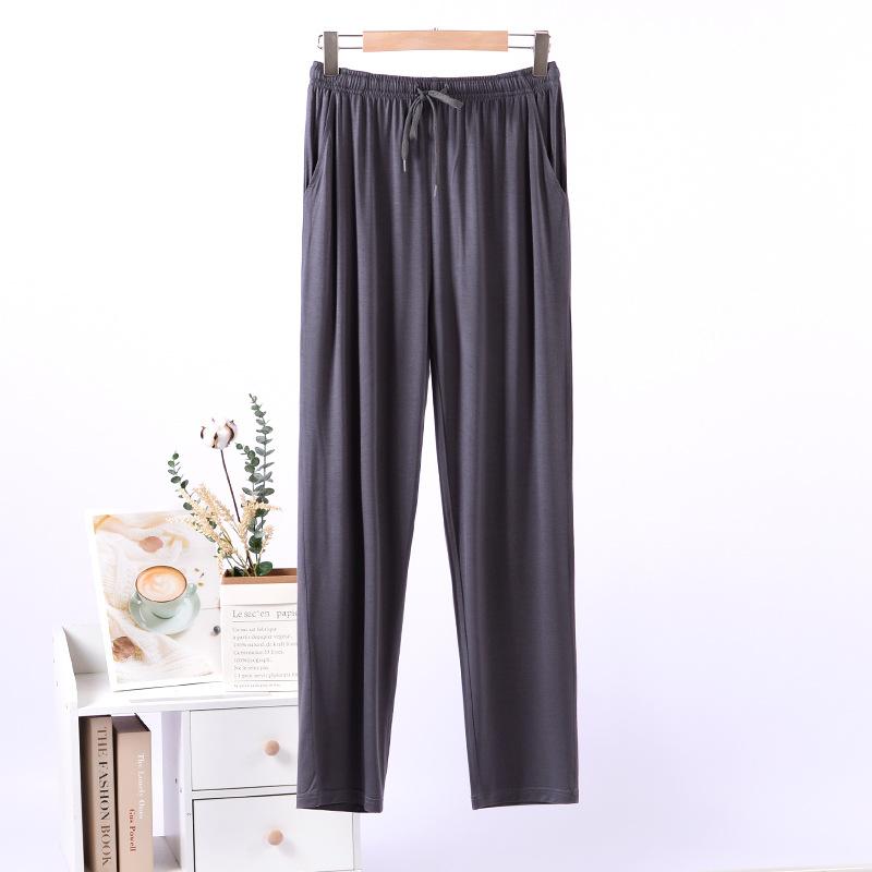Pantaloni da Pigiama da Uomo Pantaloni da Salotto Morbidi Pantaloni da Notte Elasticizzati con Coulisse Atletici Pantaloni da Yoga Larghi con Tasche Pantaloni da Casa Casual Traspiranti per Uomo