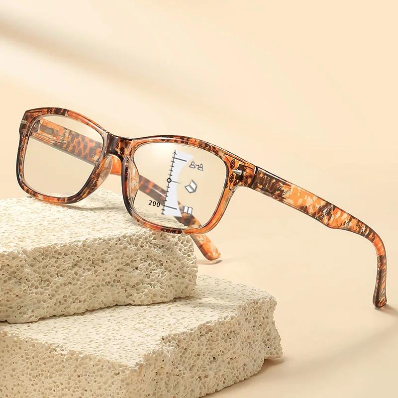 Fashionable Printed Multifocal Presbyopia Glasses HD Comfortable Reading Glasses +1.0 To +4.0 Diopters
