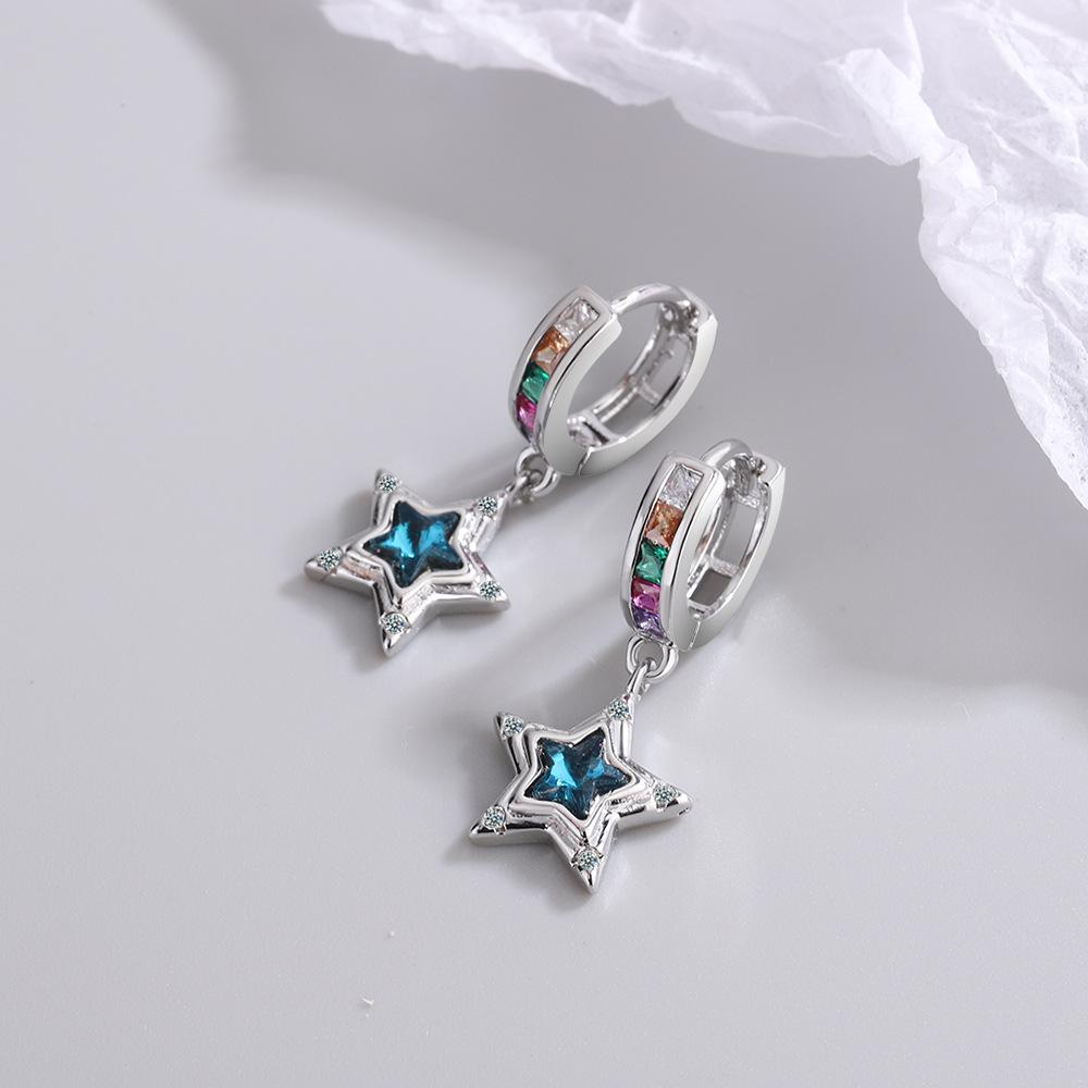 925 Sterling Silver Hot Snake AAA Zircon Stud Earrings For Women Exquisite Student Girlfriend Jewelry Accessories Wedding PartyGood product
