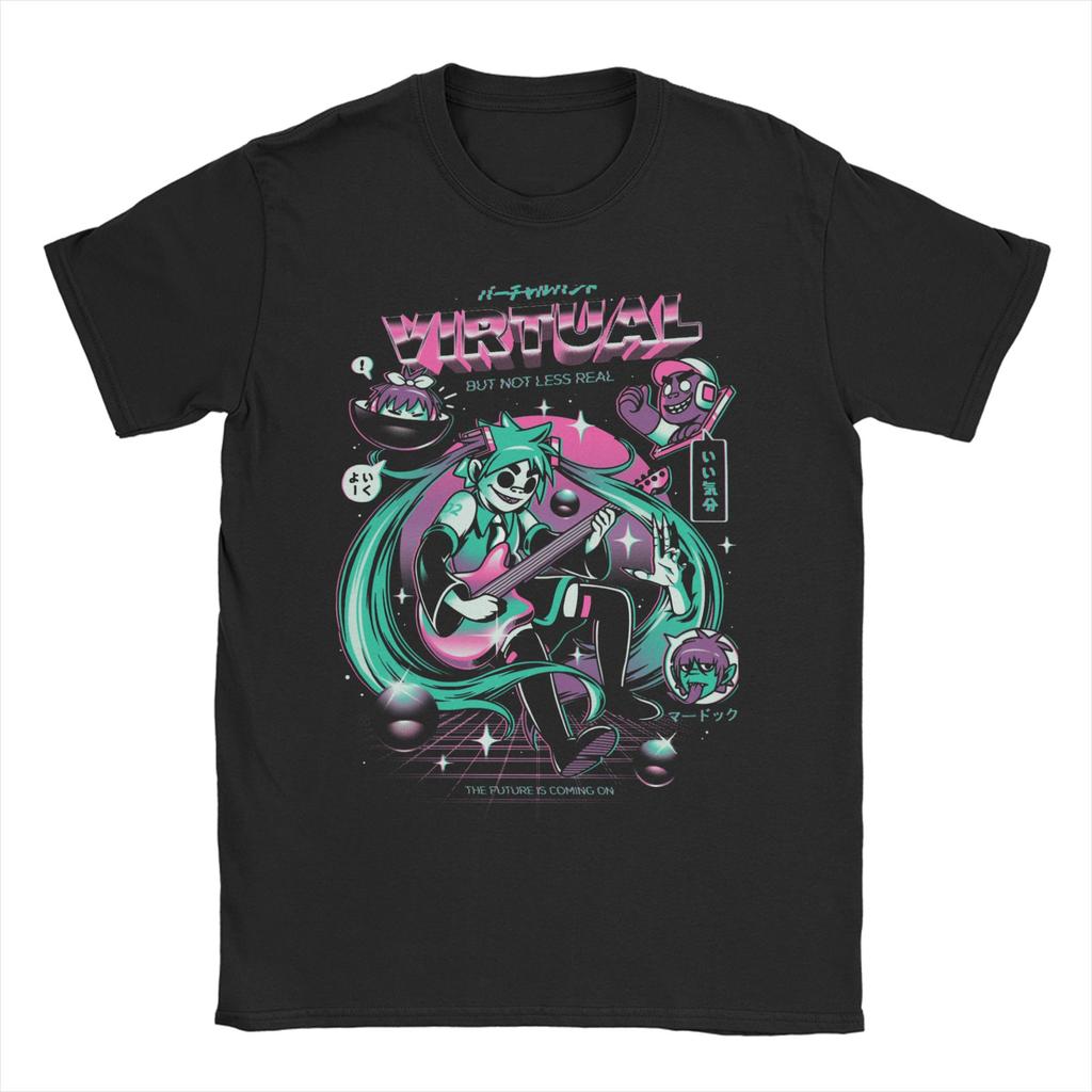 Gorillazed Virtual Band T Shirts Unisex Womens Cotton Novelty TShirt Music Streetwear Tee Shirt Short Sleeve Clothes Summer