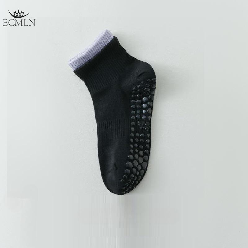 Women's Mid-tube Cotton Socks Pilates Fitness Dance Non-slip Socks Spring and Summer Adult Floor Socks