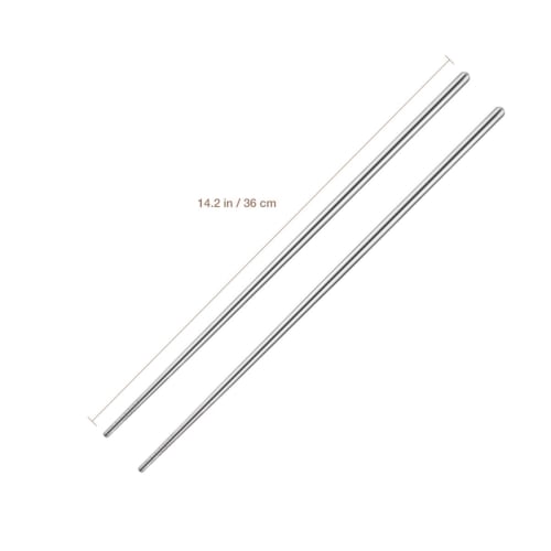 Frcolor Stainless Steel Cooking Chopsticks, Non-Slip, Anti-Heat, Dishwasher Safe, Long, for Cooking, Tempura, Frying, Egg Rolls, Soba, Fried Foods, Ra