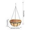 Hanging Baskets for Plants with Coco Liner Flower Basket Pots Holder Hanger Hook Deck Patio Porch Garden Balcony Decoration
