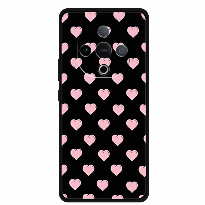 For Vivo Y300 5G Case 3D Emboss Flower Black Silicone Soft Back Cover Case For Vivo Y300C 2025 Phone Case 6.77" Coque Shell Para
