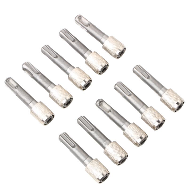 Electric Hammer Adapter: Round To Hex Handle Converter for Impact Drills.