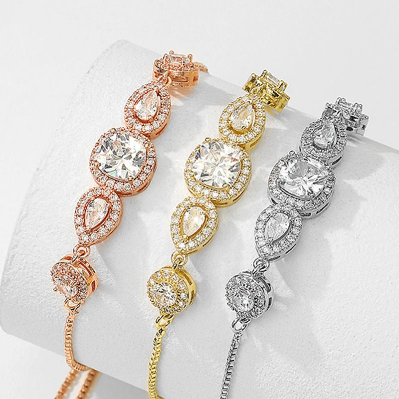 Sweet And Romantic Multi-element Cubic Zirconia Bracelet Suitable For Women To Wear And Match For Summer Travel