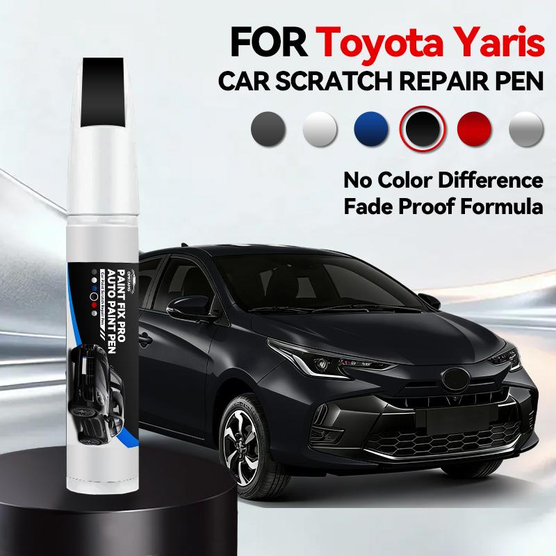 Für Toyota Yaris 1999-2025 XP90 XP130 XP210 Lackreparaturstift Ausbesserungsstift Kratzerentferner DIY Autozubehör Schwarz Weiß Grau Rot