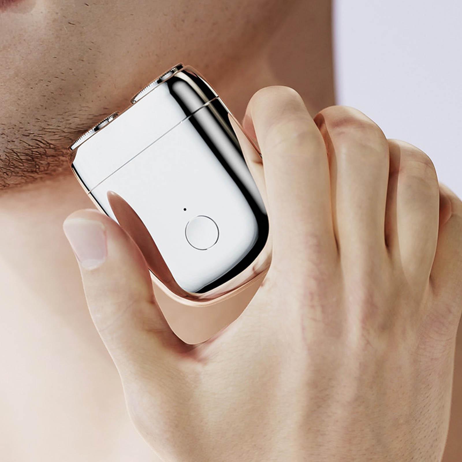 

Електробритва для чоловіків, міні-бритва Портативна електробритва кишенькового розміру Портативна бритва для вологого та сухого бритва Чоловіча USB-перезаряджувана бритва Легка зарядка одним-але One Size синій