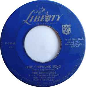 

7inch Record CHIPMUNKS - The Chipmunk Song F55168 Liberty 1958 US Pop Used