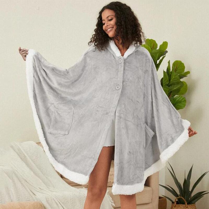 Buy Hooded Cloak, Cloak, Leisure Blanket, New European and American