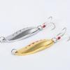3d Eyes Leech-shape Fishing Lure Bright Color Pattern Water Lure Sequins Bait For Bass-mouth Bionic