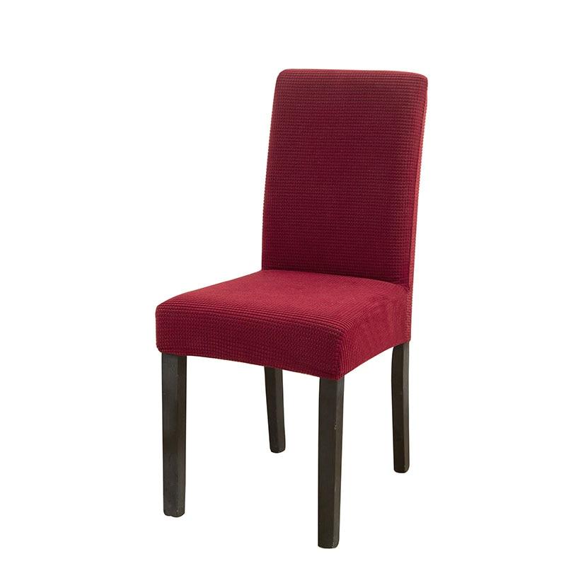 Dining Chair Cover Jacquard Spandex Slipcover Protector Case Stretch for Kitchen Chair Seat Hotel Banquet Elastic