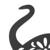 11.02x12.20 In Metal Cat Silhouette Hollow Design Hollow Metal Ornament  Garden Decor