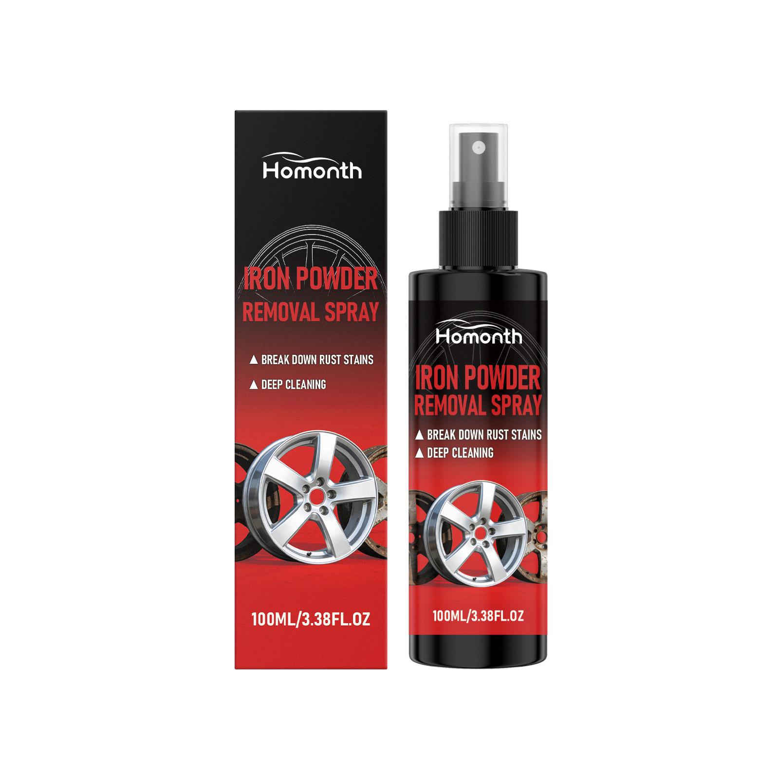 HOMONTH Rust & Yellow Spot Remover Spray for Paint & Wheels - Neutral Formula, Safe on Car Paint