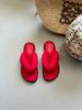 Women's Summer Japanese Simple Solid Color Herringbone Slippers Couples Wear Non Slip Soft Bottom Clamping Feet Outside