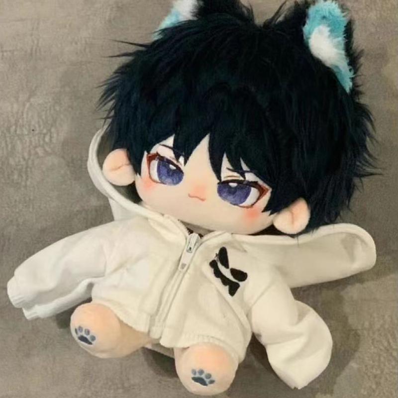 20cm Cute Cotton Doll Plush Toys Scaramouche Wanderer Plushie Dolls Figure Decor Soft Stuffed Dress Up Children Toys Gifts