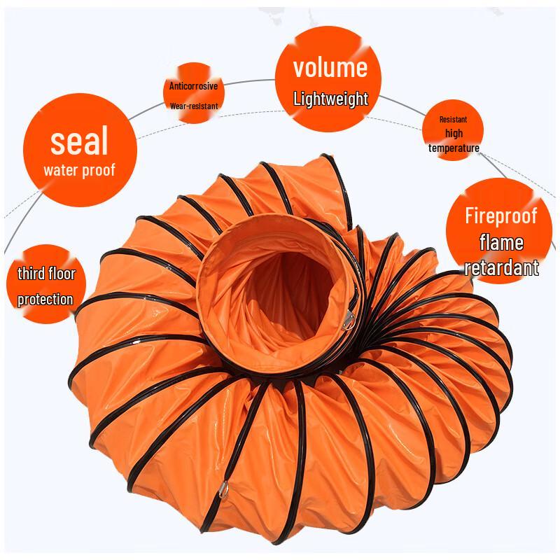 PVC Rozwijany Płócienny Przemysłowy Kanał Wentylacyjny