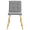 VidaXL Chaises à manger lot de 6 gris clair tissu 3315438