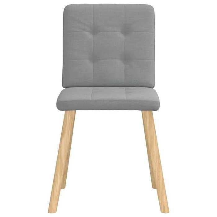 VidaXL Chaises à manger lot de 6 gris clair tissu 3315438