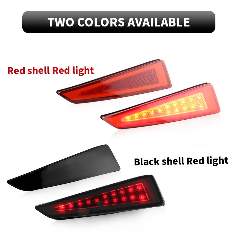 LED Rear Bumper Reflector Light Red/Balck Lens For Lexus 2015-2025 Rx300 Rx350 Rx450h OEM#:8192048050 Brake lamp Car Accessories