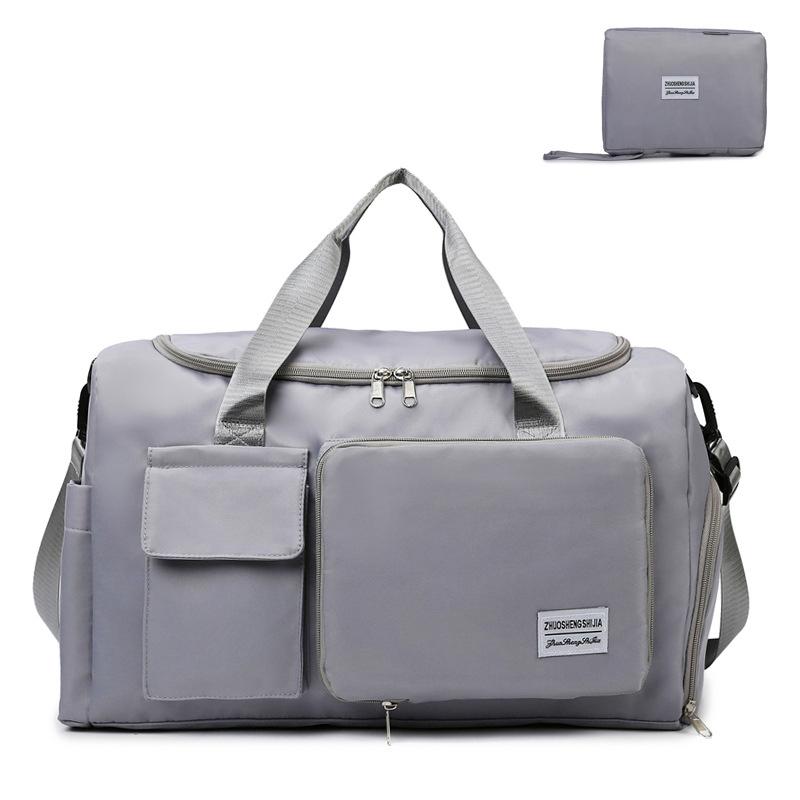Handbag Travel Bag Large Capacity Luggage Bag Wet And Dry Separation Gym Bag Independent Shoe Compartment Folding Storage Maternity Bag