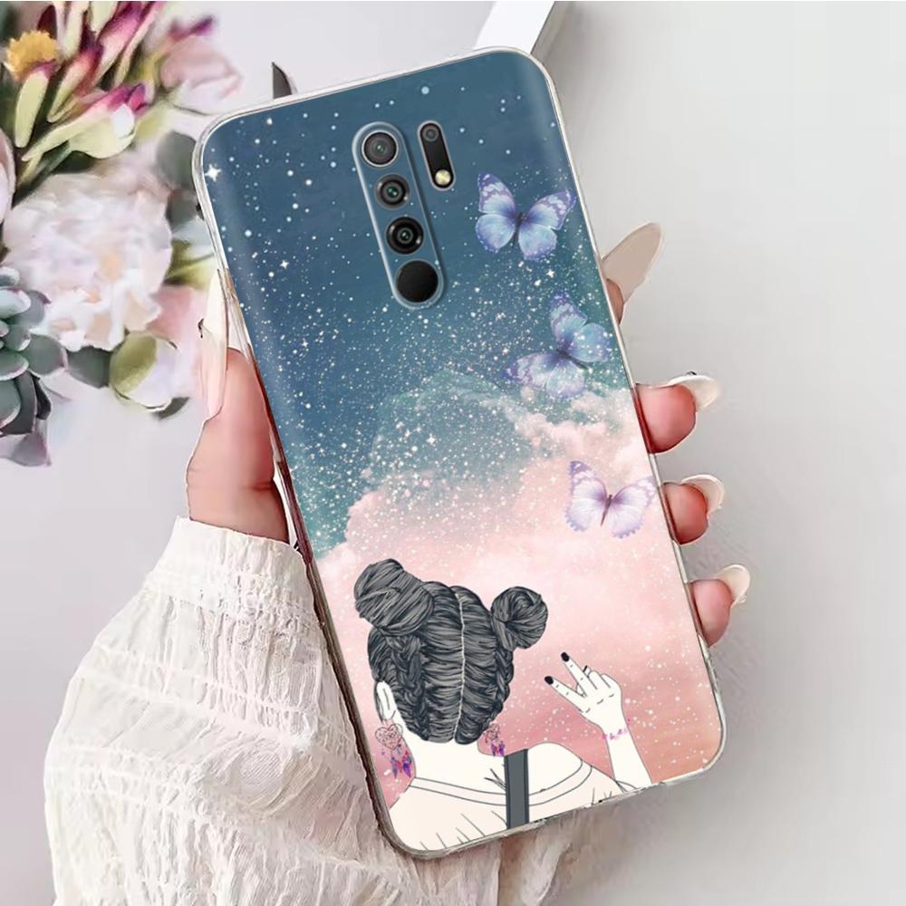 Phone Case For Xiaomi Redmi 9 Case Soft TPU Silicone Back Cover for Xiaomi Redmi 9 Redmi9 Case Transparent Bumper Cover Fundas