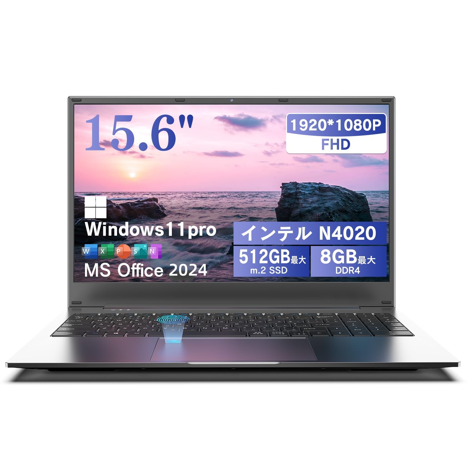 

SOOYA Laptop with Microsoft Office Windows IPS FHD Thin and Lightweight Celeron N4020 Fast Japanese Numeric and Fingerprint Recognition 512GB 2024,