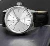 KNIS Automatic Made in Sapphire 10 ATM Water White Black Men's Watch, Japan, Crystal, Resistance, Silver, Leather, KN001-WHBKLE