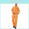 Halloween Kostüm Gefangenenoverall für Erwachsene Polyester mit Handschellen für Bühnenauftritte