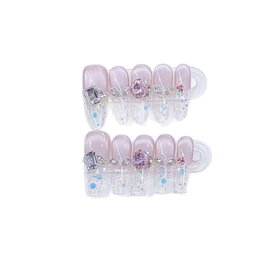 Aromă țesută manual Primăvară și Vară Nouă Bomboane cu paiete Transparente ca Gheața Autocolante pentru Manichiură Ochi de Pisică Zâmbitor Pure și de Înaltă Calitate