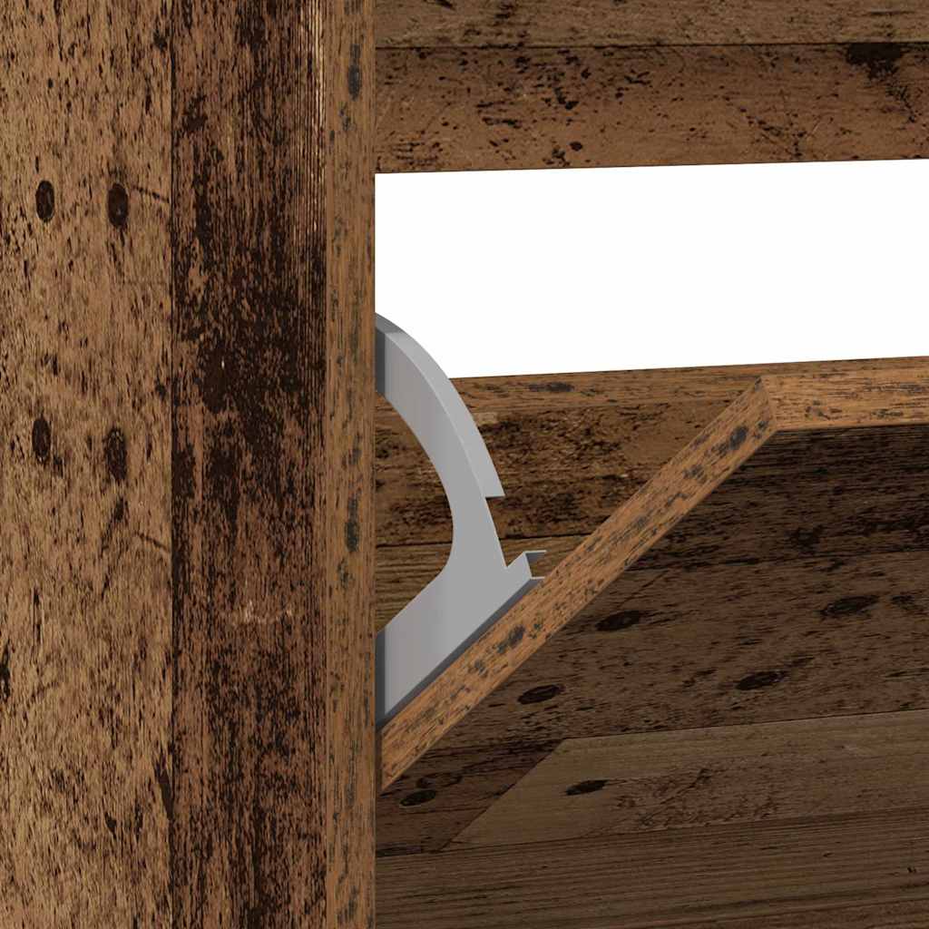 Shoe Cabinet with Shelf Rustic Wood Look 80 x 21 x 87.5 cm Engineered Wood