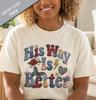 His Way Is Better Comfort Colors T-Shirt – Faux Patchwork Christian Tee
