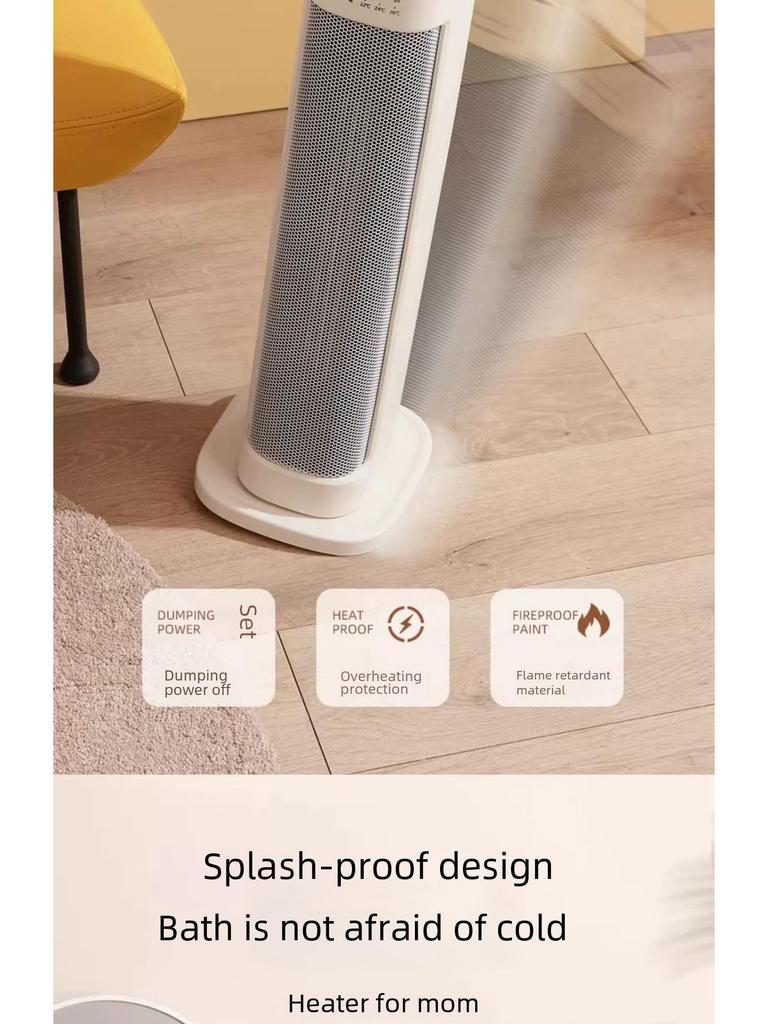 Încălzitor Electric cu Grafen pentru Economie de Energie pentru Încălzire Rapidă a Întregii Case și a Băii - Design Compact Vertical