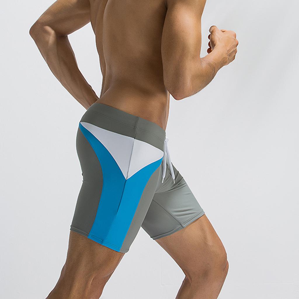 Mens Swim Trunk Swimwear Bathing Suit Swim Brief Square Leg Board Short