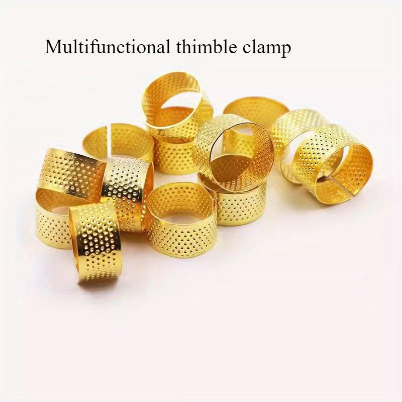 10 multi-functional convenient sewing thimble hoop sewing tools golden thimble hoop
