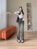 Trendy High-Waisted Micro-Flare Jeans for Women - Slimming, Tall, 2025 Spring/Autumn Bodycon Pants