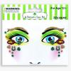 Glitter Face Art Stickers, Self-Adhesive Face Decor Decals for Halloween, Carnival, Festival and Party Makeup