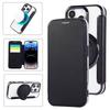 For iPhone 16e 16 15 14 13 12 Pro Max 16 Plus Ring Stand Case Compatible with Magnetic Slim Fit Flip Wallet Case with Card Slot