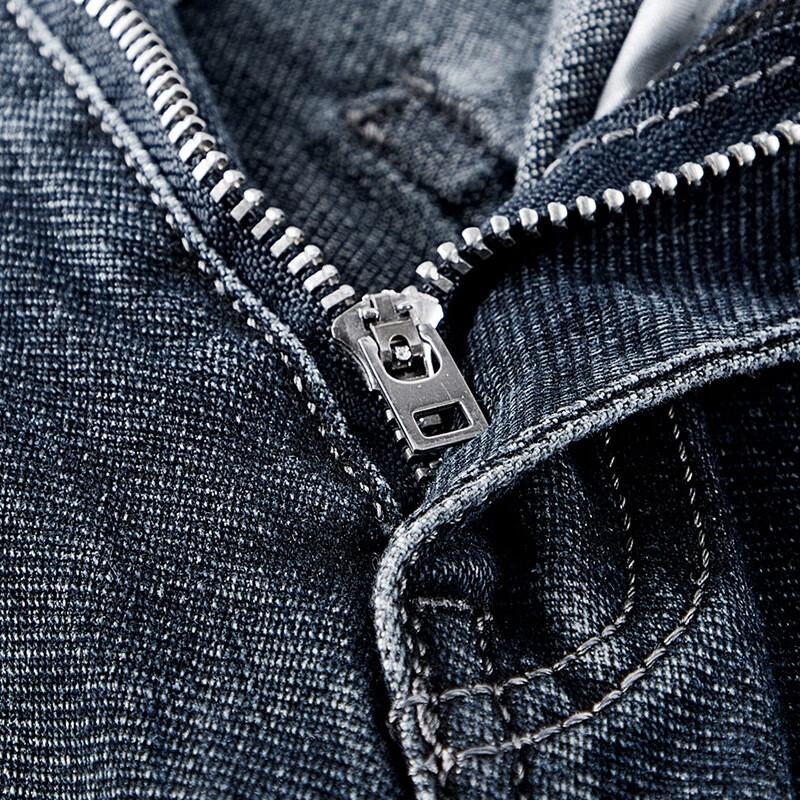 JEEP SPIRIT Men's Straight-Leg Relaxed Fit Casual Denim Jeans