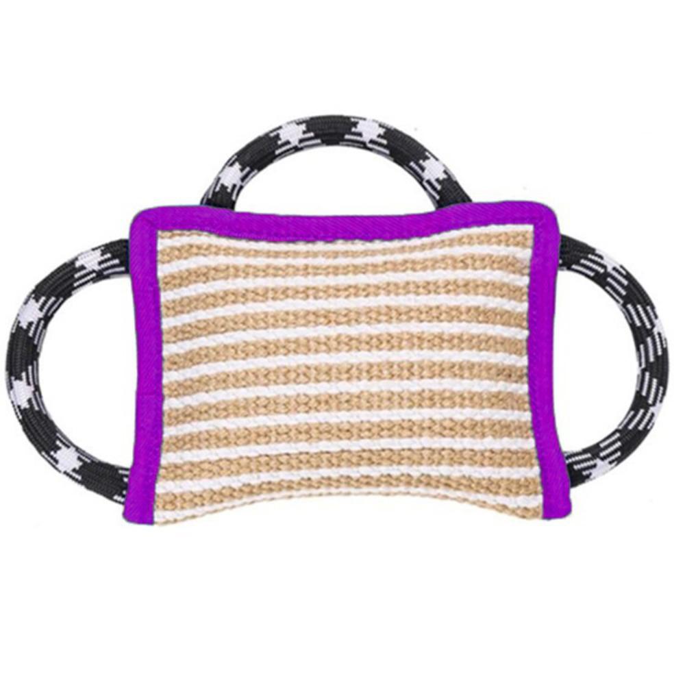 Durable Hemp Bite Pillow with Handle for German Shepherd Malinois Adult Dog Bite Training