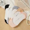 5 Pairs Women's Summer Socks Thin Short Low-cut Boat Socks with Silicone Soles for Non-slip and Heel Protection Invisible Socks