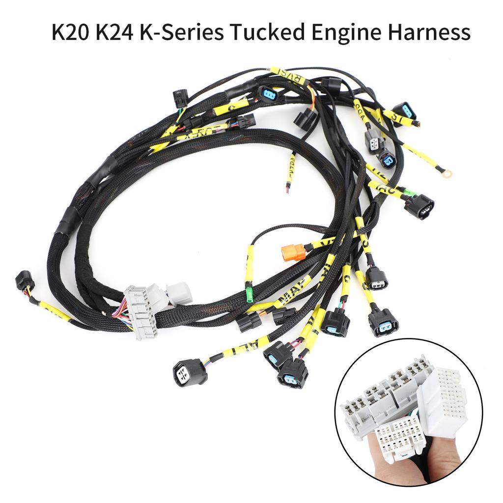 Suitable for K-Swap K20-K24 K-Series EK-EG Civic EP3 2001-2005 Engine Conversion Harness Flexible Swap-Conversion Wiring