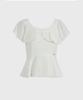 MICANE Vieia Frill Peplum Blouse