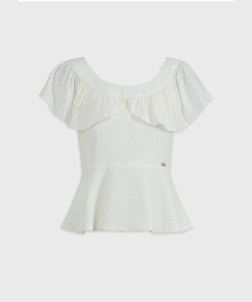 MICANE Vieia Frill Peplum Blouse