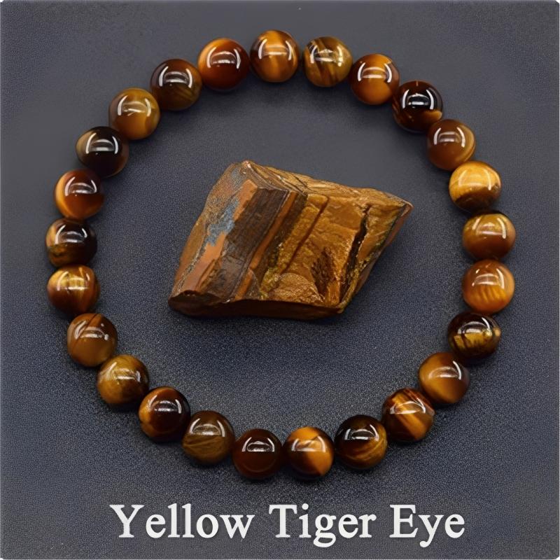 8Mm Natural Epidote Zoisite Stone Bead Bracelet Homme Quartz Lava Tiger Eye Bracelet Made Of Natural Stone Jewelry